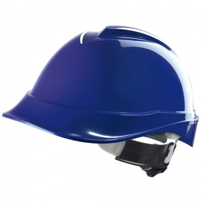 Mangler I jury MSA V-Gard 930 ventileret hjelm med skruejustering og visir blå -  Sikkerhedshjelme - SikkerhedsGiganten