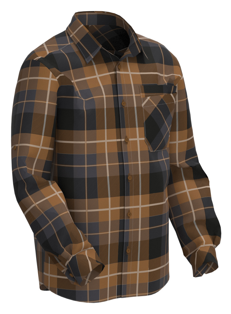 Mascot® Customized Flannel 22904-446 - nøddebrun ternet - - SikkerhedsGiganten