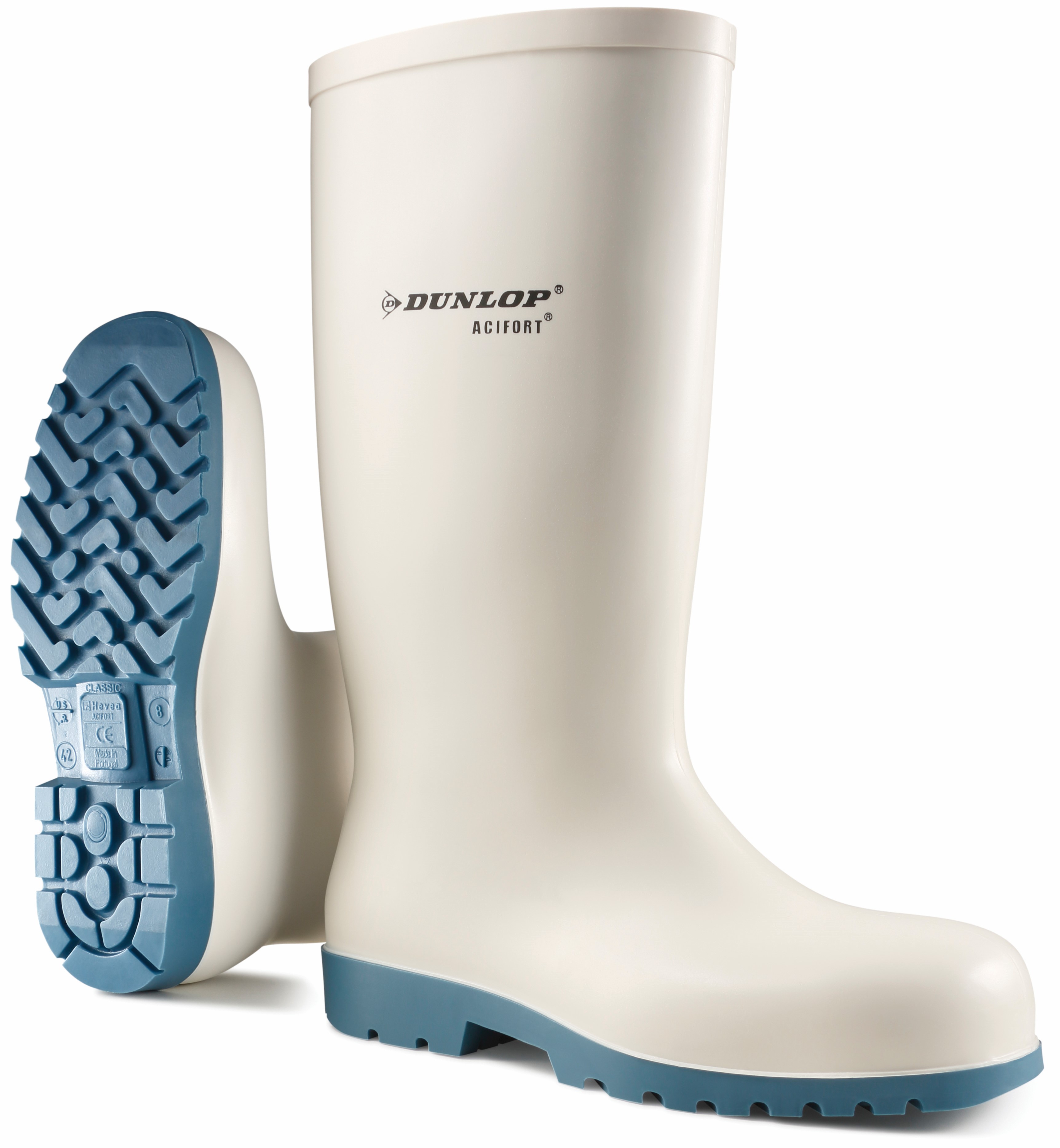 Dunlop Acifort PVC hvid uden sikkerhed - Gummistøvler - SikkerhedsGiganten