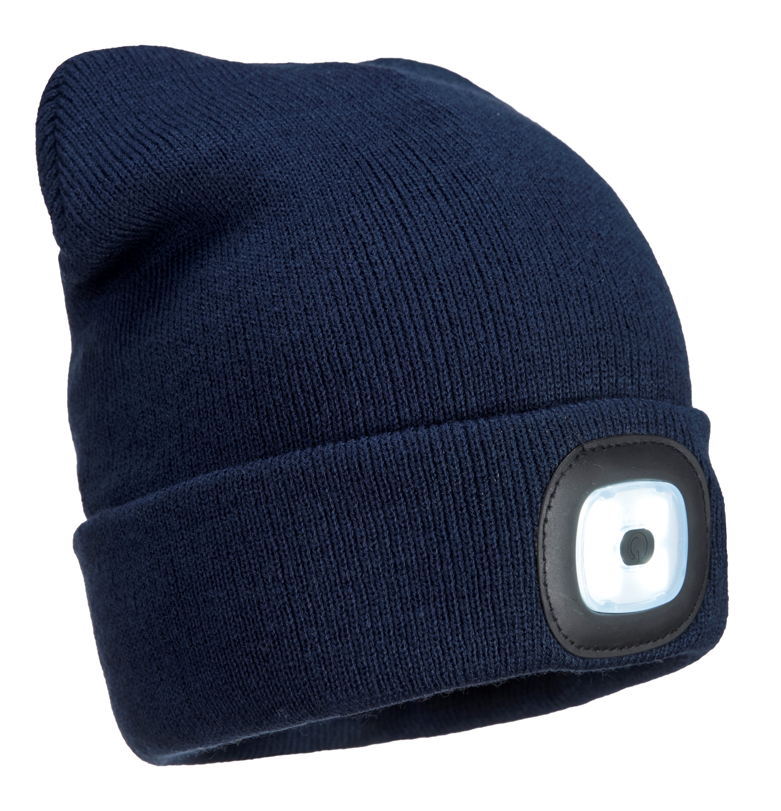 Converge januar udløb Beaine hue med opladeligt LED lys navy - Hatte og huer - SikkerhedsGiganten